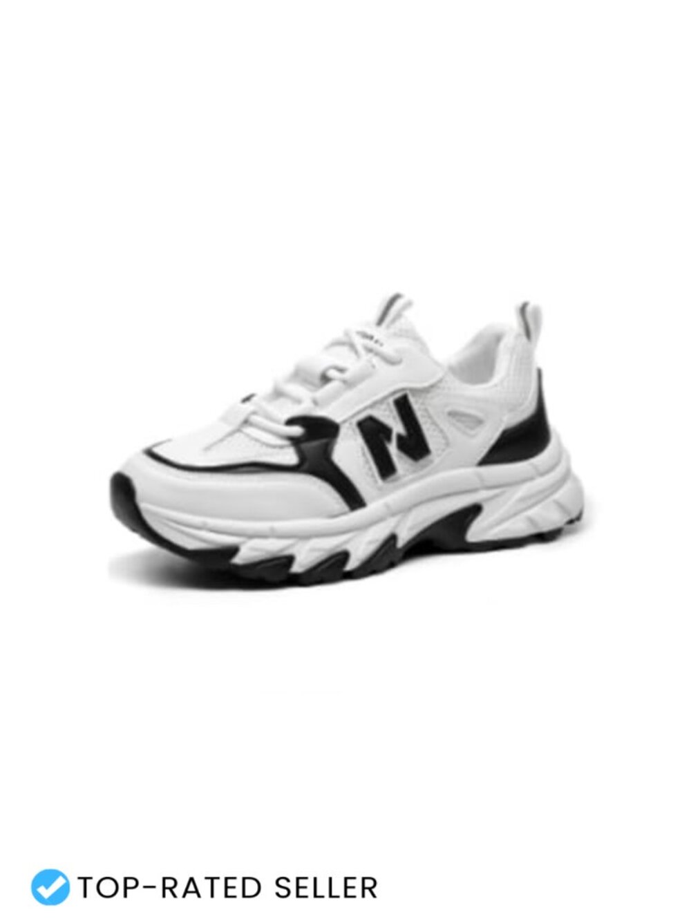 Chunky Platform Dad Sneakers Breathable Mesh Faux Leather Non-Slip